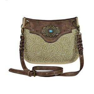 Justin Boots Lace With Concho Crossbody Bag